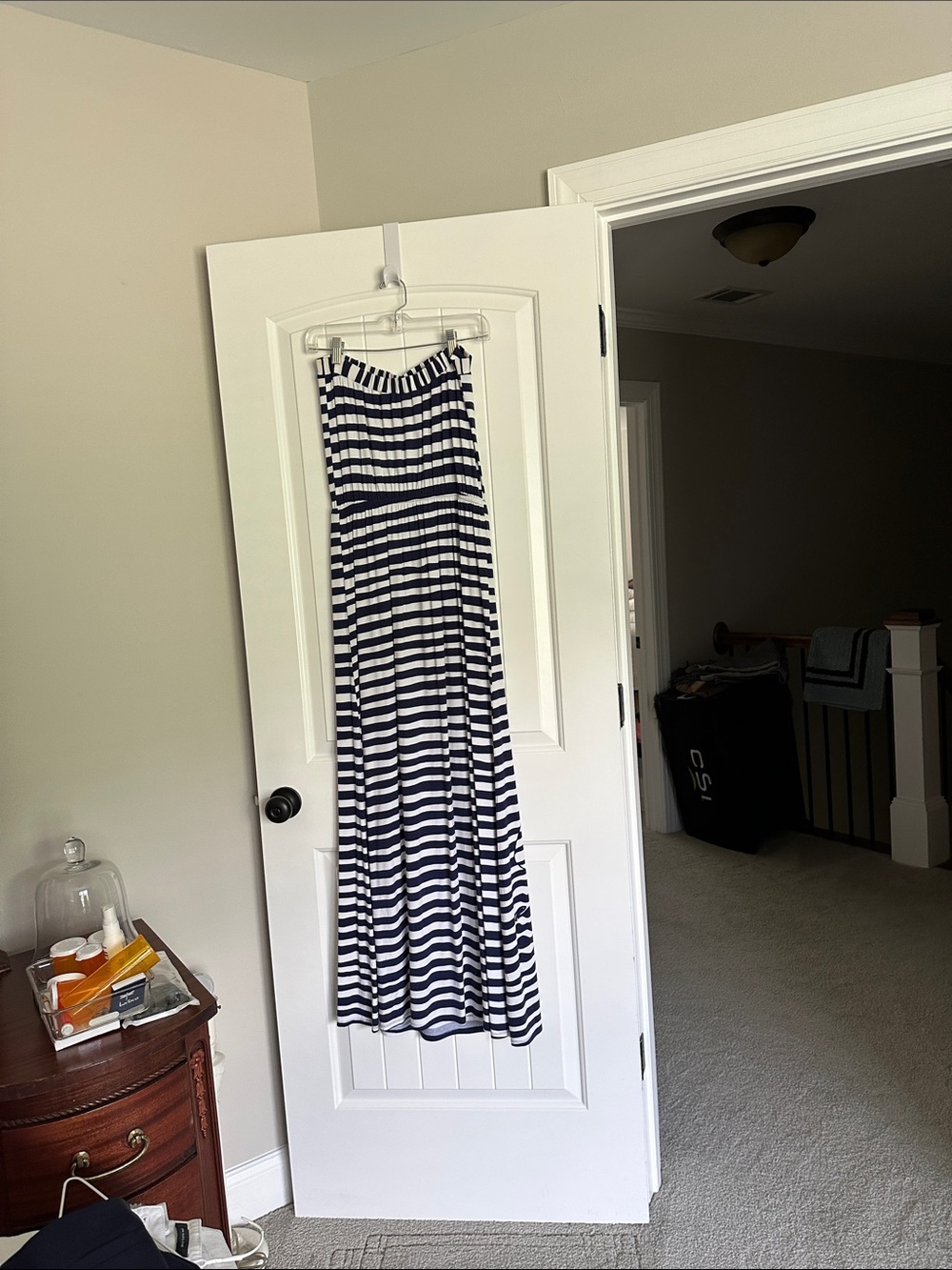 Lilly Pulitzer Striped Navy and White Maxi Dress - Picture 3 of 3